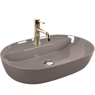 REA Aura 61 umyvadlo na desku, Beige Shiny  REA-U6381