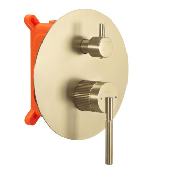 REA Argon podomítková sprchová sada, kartáčovaná zlatá + BOX -P7810 REA-P7810