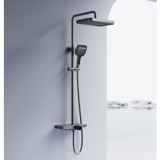 REA Bari sprchový set, titan  REA-P0890