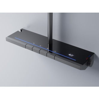 REA Pedro sprchový set s termostatem, titan  REA-P0896