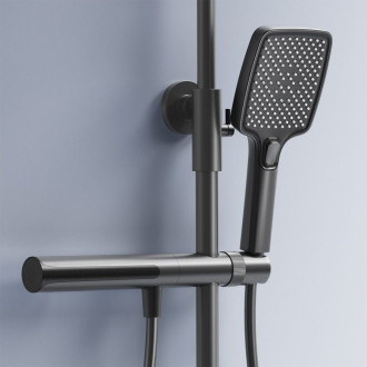 REA Pedro sprchový set s termostatem, titan  REA-P0896