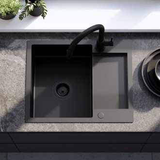 Rea Ocelový dřez Paul Black ZLE-06011