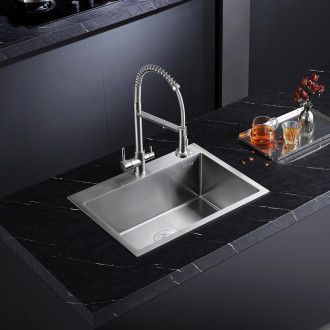 Rea Ocelový dřez Liam BRUSH NICKEL ZLE-06006