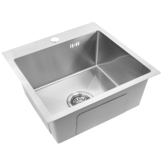 Ocelový dřez Leo 40 BRUSH NICKEL