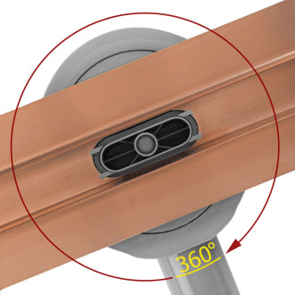REA Odtokový žlab Neox Slim Pro 90, kartáčovaná měď  REA-G4808