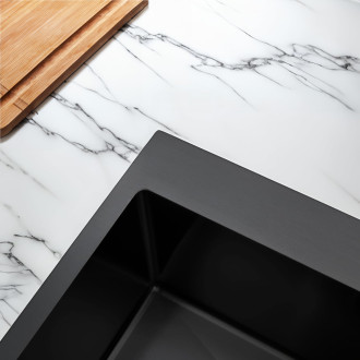 Rea Ocelový dřez Leo 50 Black KPL-96005