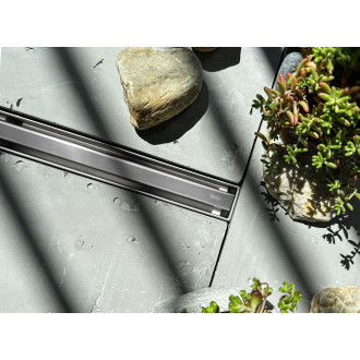 REA Odtokový žlab Neox Slim Pro 70n kartáčovaný nikl REA-G4810