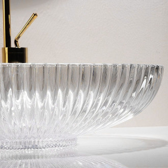 Rea Umyvadlo na desku REA Nicole Transparent REA-U4701