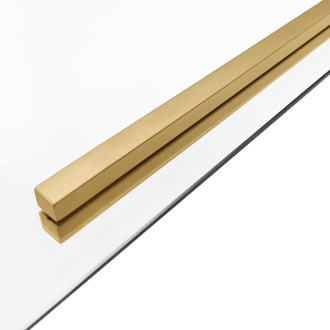 Rea Sprchový kout REA SOLAR - zlatý Brush 100x80 KPL-96020