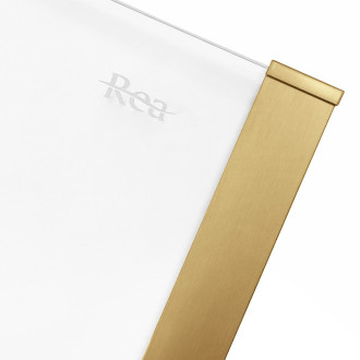 Rea Sprchový kout REA SOLAR - zlatý Brush 100x80 KPL-96021