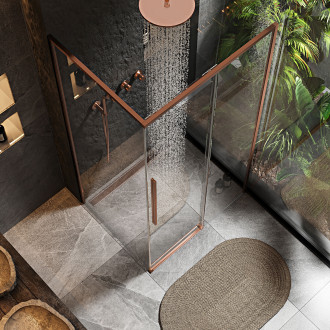 Rea Sprchový kout REA SOLAR - Copper Brush 90x90 KPL-96011