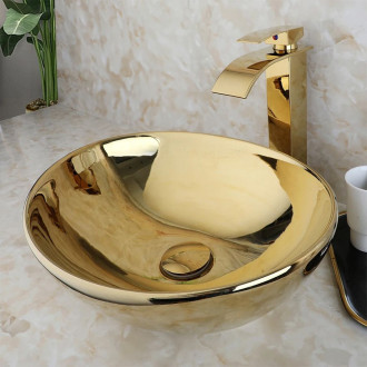 REA Umyvadlo na desku Sofia Gold N REA-U9015