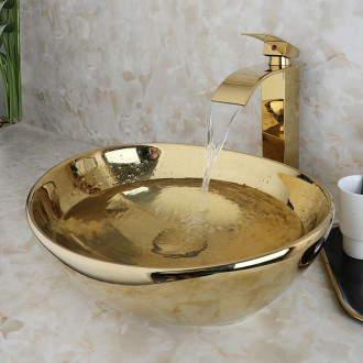 REA Umyvadlo na desku Sofia Gold N REA-U9015