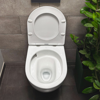Rea Závěsné WC Carlo Mini Tornado Duroplast/Slim/ZM REA-C1259