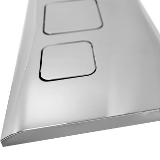 Rea Podomítkový modul pro WC závěsné mísy s tlačítkem F Chrome KPL-90010