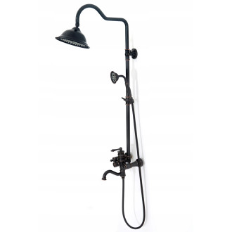 Rea Sprchový set s baterií Vintage Old Black REA-P2367