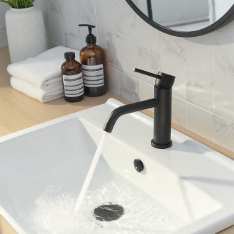 Rea Baterie umyvadlová nízká Lungo black mat REA-B4102