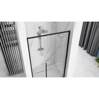 Rea Průhledné sprchové dveře 1200x1950 Solar Black REA-K6312