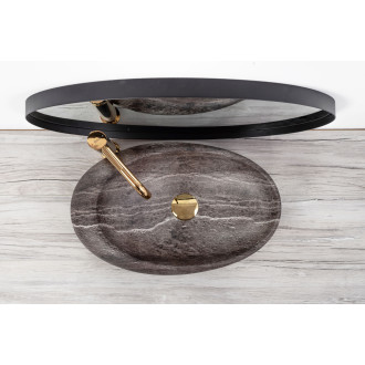 REA Umyvadlo na desku Roxy A Stone D.Grey REA-U6649