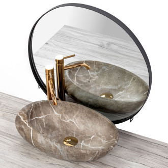 REA Umyvadlo na desku Roxy B Stone Nature REA-U6650