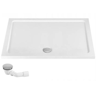 Rea skleněný kout průhledný bez vaničky 800x1000x1900 mm Fargo Black  REA-K6950