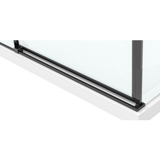 Rea Sprchový kout z průhledného skla 900x900 Solar Black REA-K6412