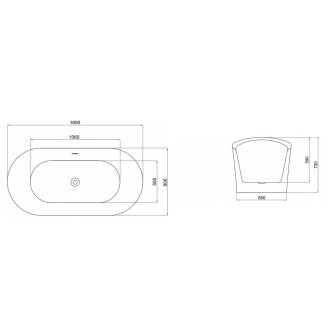Rea vana volně stojící 1600 Ferrano REA-W0150