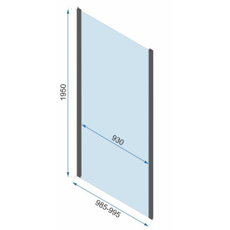 Rea Rohová sprchová kabina Rapid Fold KPL-09901
