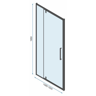 Rea Sprchový kout Rea Rapid Swing KPL-009926