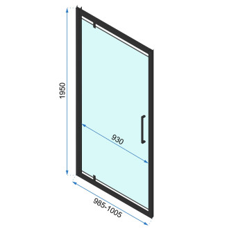 Rea Sprchový kout Rea Rapid Swing KPL-009926