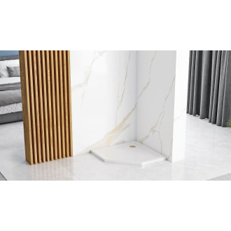 Sprchový kout REA DIAMOND 90x90 - matná černá