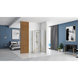 Sprchový kout REA DIAMOND 90x90 - matná černá