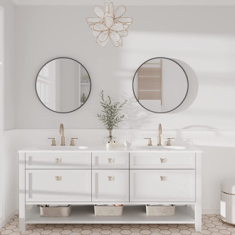 REA Zrcadlo 60cm černá HOM-09807