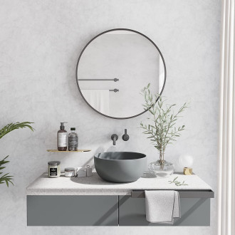 REA Zrcadlo 60cm černá HOM-09807