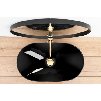 REA Umyvadlo na desku Royal Black REA-U0445