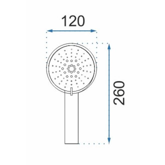 Rea Růžice, hadice, držák světlé zlato REA-P6637