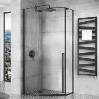 Rea Sprchový kout Diamond Black 80x80 REA-K6900