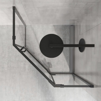 Rea Sprchový kout Diamond Black 80x80 REA-K6900