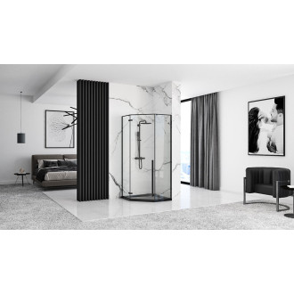 Rea Sprchový kout Diamond Black 80x80 REA-K6900