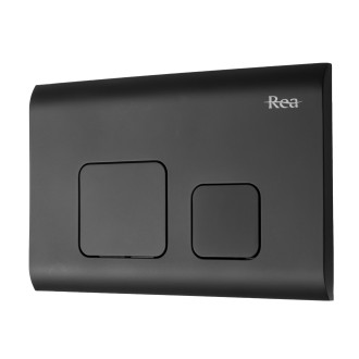 Rea WC ovládací tlačítko, černá matná REA-E9854