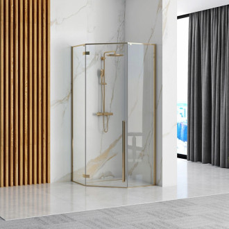 Rea Sprchový kout Diamond L.Gold 90x90 REA-K4904
