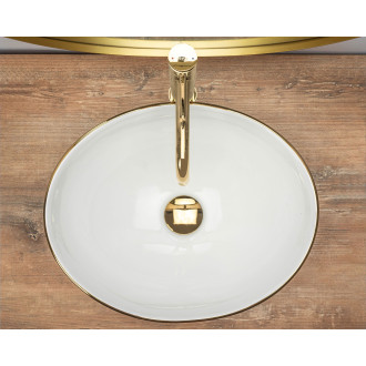 REA Umyvadlo na desku Sofia Gold Edge REA-U3287
