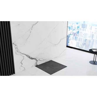 REA Sprchová vanička Black Stone 90x90 REA-K9601