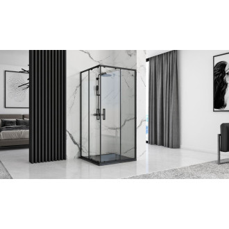 REA Sprchová vanička Black Stone 90x90 REA-K9601