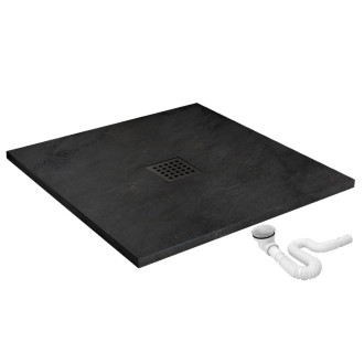 REA Sprchová vanička Black Rock 90x90 REA-K4581
