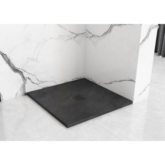 REA Sprchová vanička Black Rock 90x90 REA-K4581