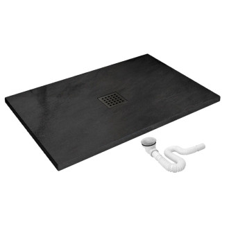 REA Sprchová vanička Black Rock 80x100 REA-K4578