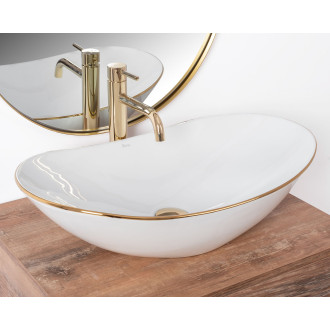 REA Umyvadlo na desku Royal Gold Edge REA-U8570