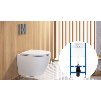 REA WC ovládací tlačítko F chrom REA-E019A
