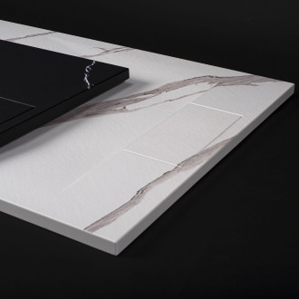 Rea Umyvadlo na desku Sofia Marble Black Shiny REA-U5611